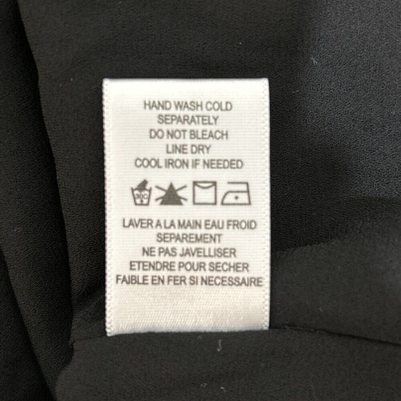 Ro & De Black Lace Cold Shoulder Blouse Size Medium - Picture 6 of 12